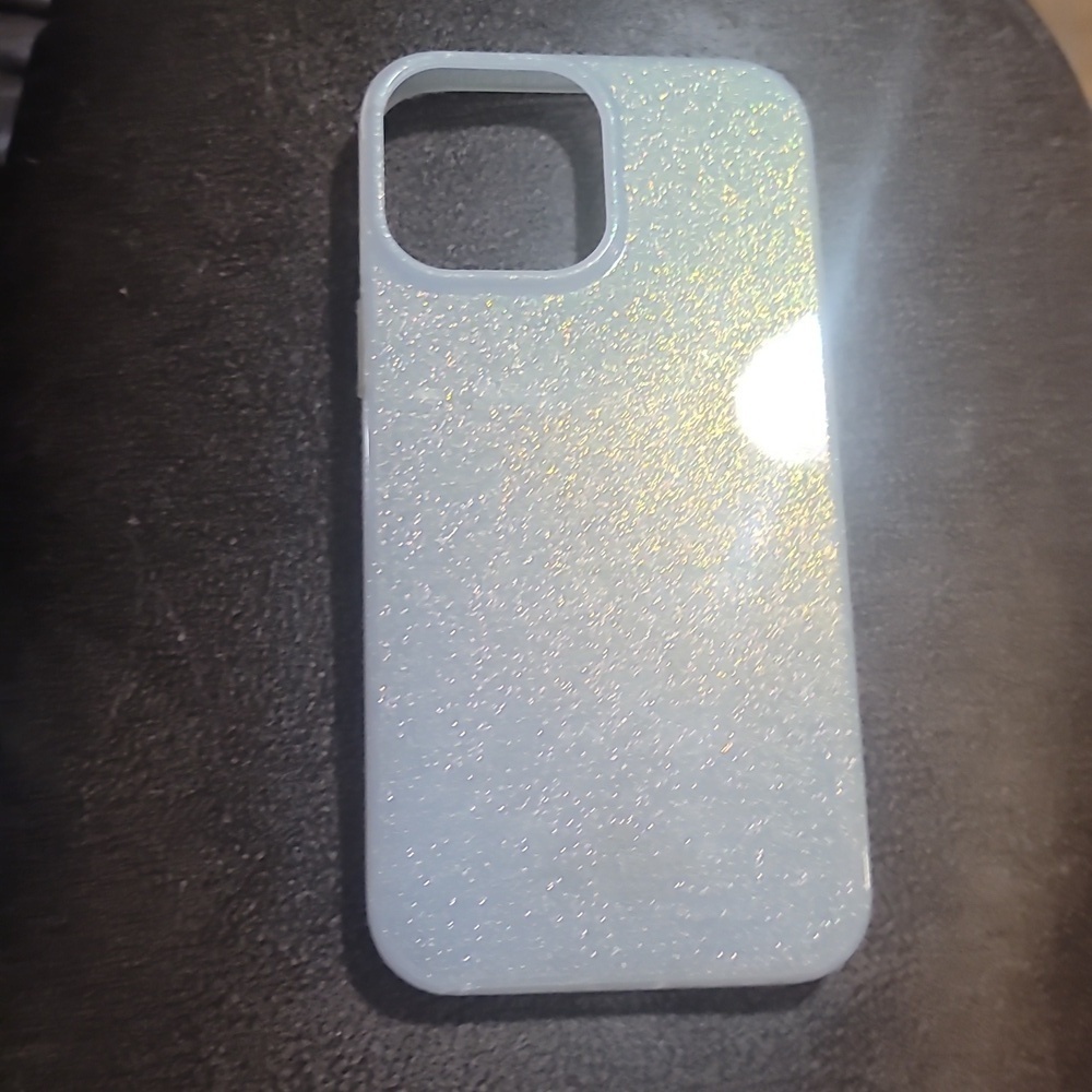 Kate spade white glitter phone case cover